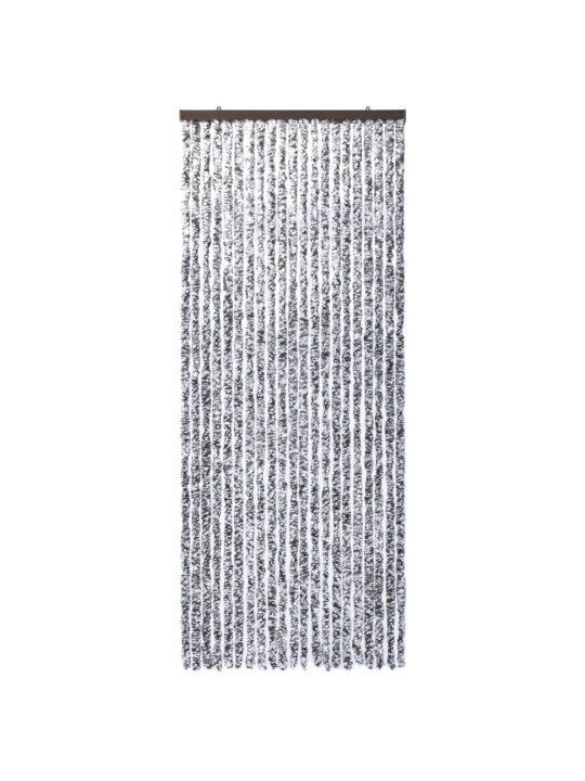 Závěs proti hmyzu hnědý a béžový 90 x 220 cm Chenille