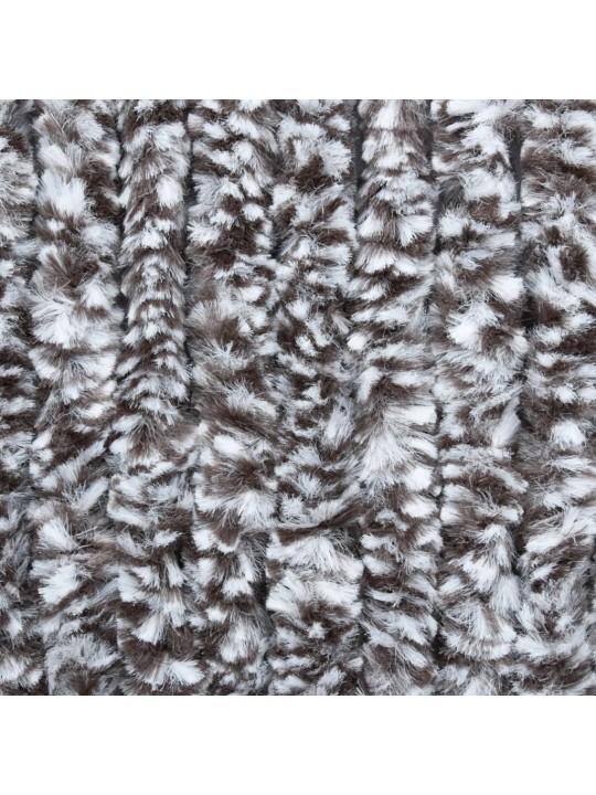 Závěs proti hmyzu hnědý a béžový 90 x 220 cm Chenille