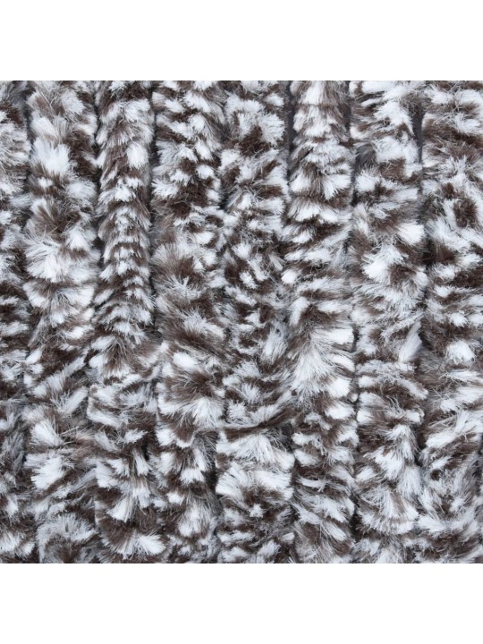 Závěs proti hmyzu hnědý a béžový 100 x 220 cm Chenille