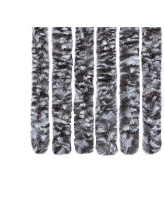 Závěs proti hmyzu hnědý a béžový 100 x 220 cm Chenille