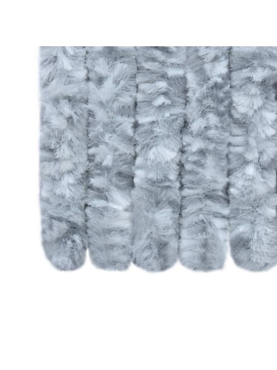 Závěs proti hmyzu bílý a šedý 90 x 220 cm Chenille