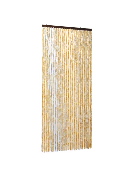 Závěs proti hmyzu béžový 100 x 220 cm Chenille