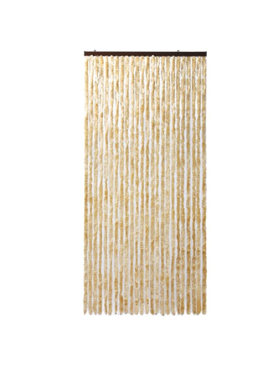 Závěs proti hmyzu béžový 100 x 220 cm Chenille
