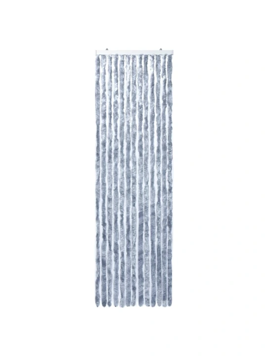 Závěs proti hmyzu stříbrný 56 x 185 cm Chenille