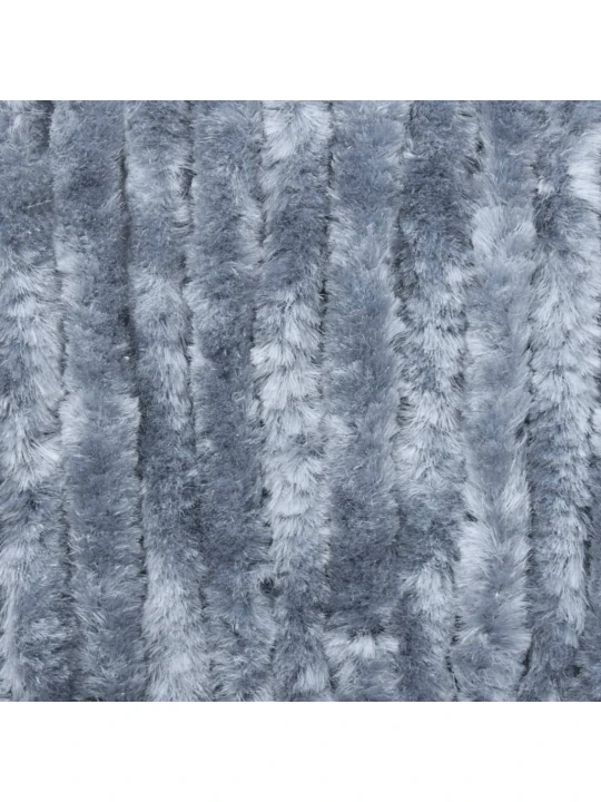 Závěs proti hmyzu stříbrný 56 x 185 cm Chenille