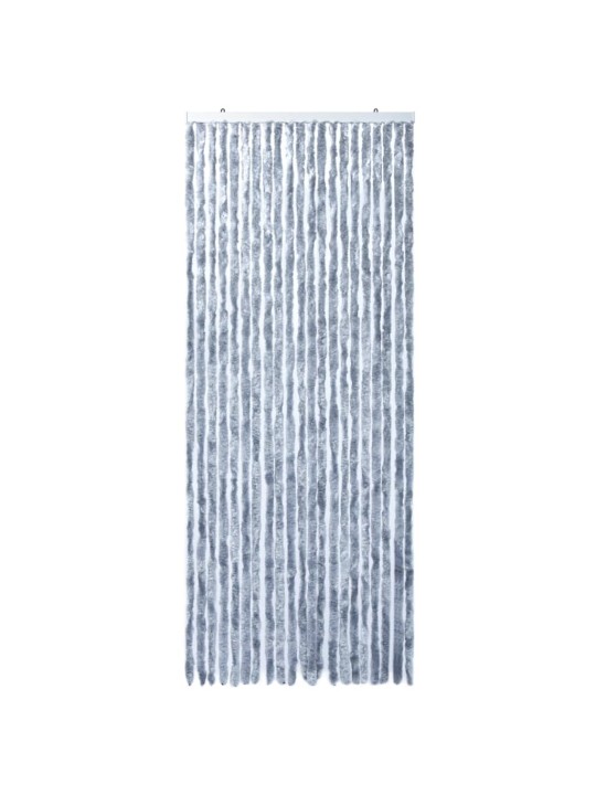 Závěs proti hmyzu stříbrný 90 x 220 cm Chenille