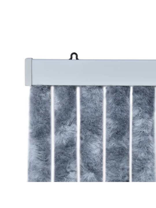 Závěs proti hmyzu stříbrný 100 x 220 cm Chenille