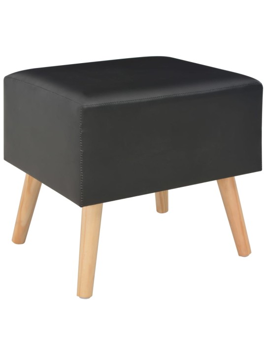 Noční stolky 2 ks černé 40 x 35 x 40 cm umělá kůže