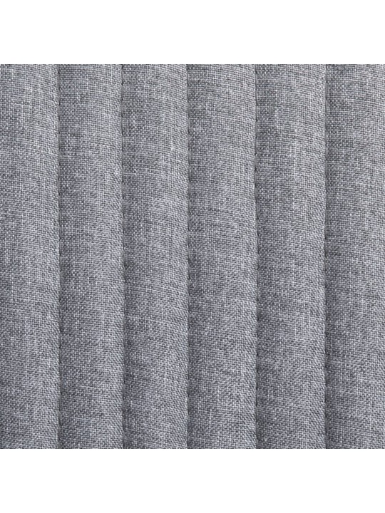 Jídelní židle 2 ks světle šedé textil