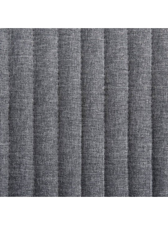 Jídelní židle 2 ks tmavě šedé textil
