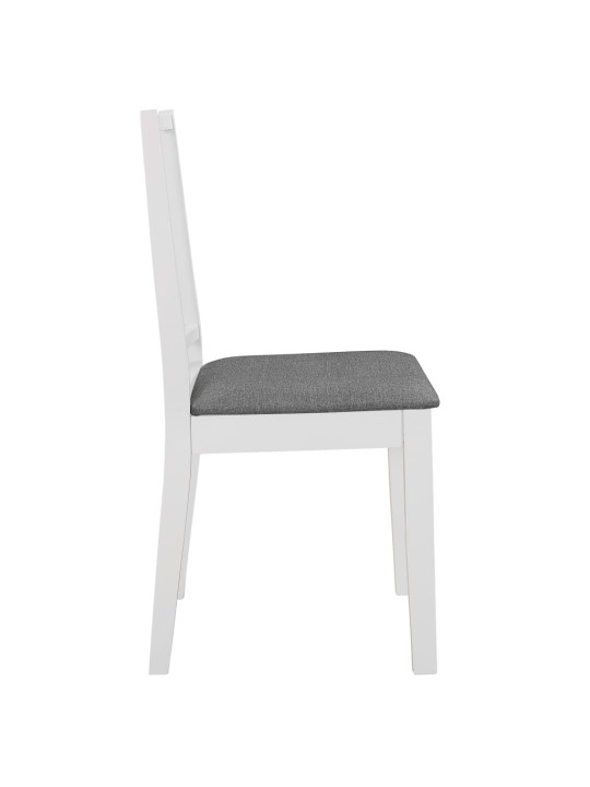 3dílný jídelní set MDF bílý