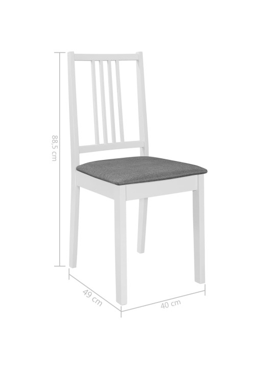 5dílný jídelní set MDF bílý