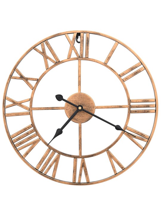 Nástěnné hodiny kovové 40 cm zlaté