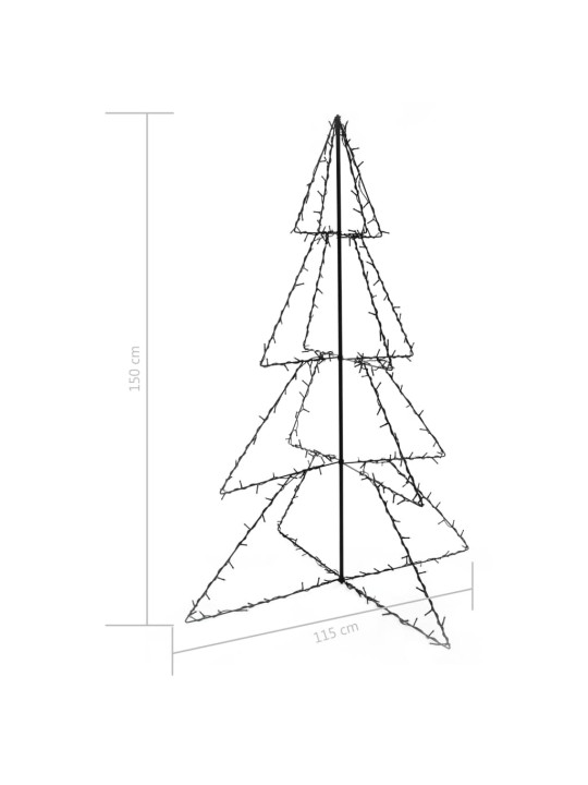 Vánoční stromek kužel 240 LED diod dovnitř i ven 115 x 150 cm