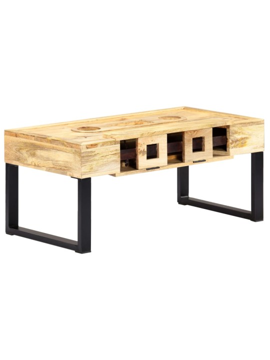 Konferenční stolek styl kazety 100x52x45 cm masivní mangovník