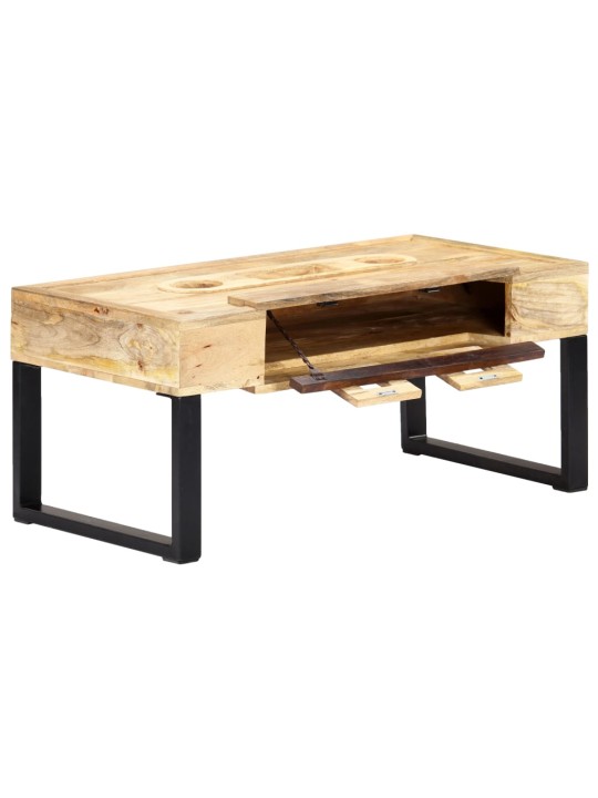 Konferenční stolek styl kazety 100x52x45 cm masivní mangovník