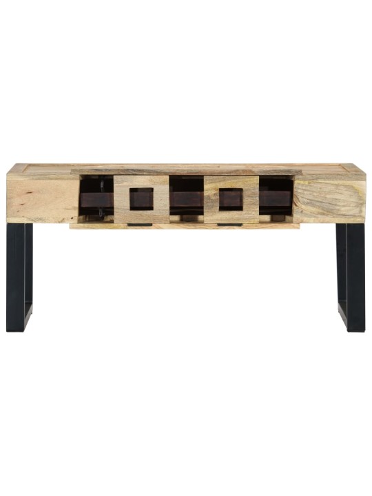 Konferenční stolek styl kazety 100x52x45 cm masivní mangovník