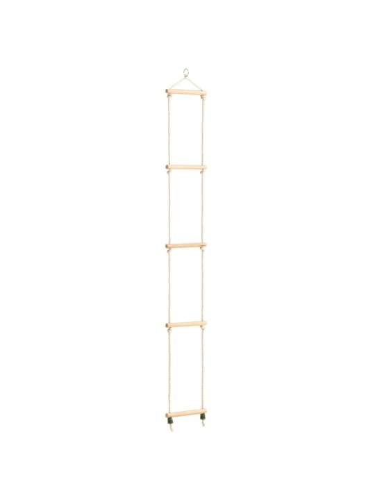 Dětský provazový žebřík masivní dřevo a PE 30 x 168 cm