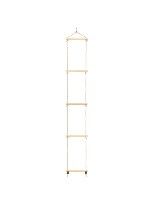 Dětský provazový žebřík masivní dřevo a PE 30 x 168 cm
