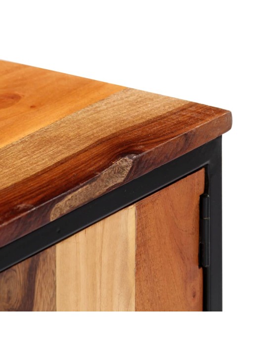 TV stolek 120 x 30 x 40 cm masivní recyklované dřevo a ocel
