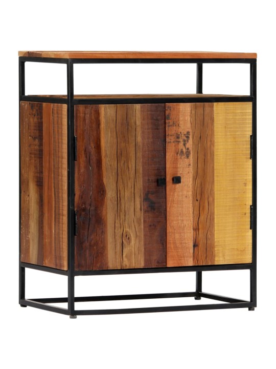 Odkládací skříňka 60x35x76 cm masivní recyklované dřevo a ocel