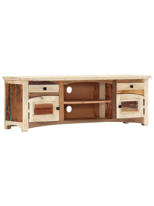 TV stolek 120 x 30 x 40 cm masivní recyklované dřevo