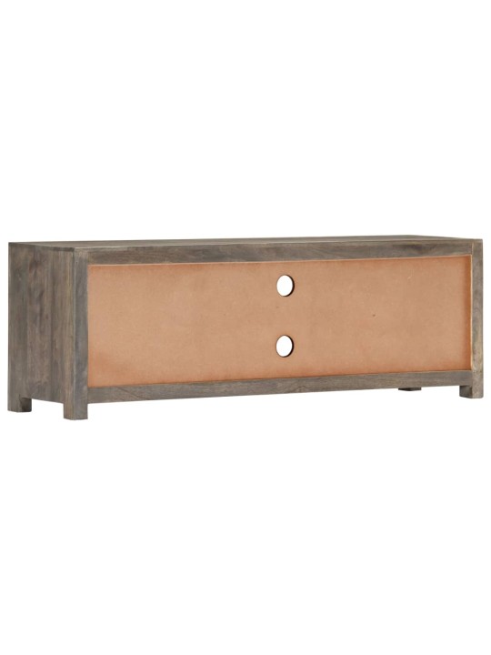 TV stolek šedý 120 x 30 x 40 cm masivní mangovníkové dřevo