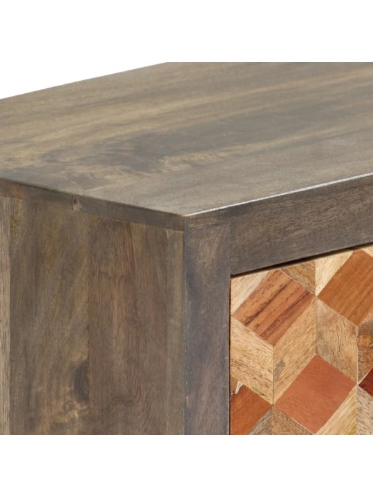 TV stolek šedý 120 x 30 x 40 cm masivní mangovníkové dřevo