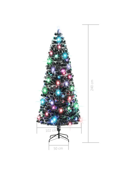 Vánoční stromek se stojanem a led 240 cm optické vlákno