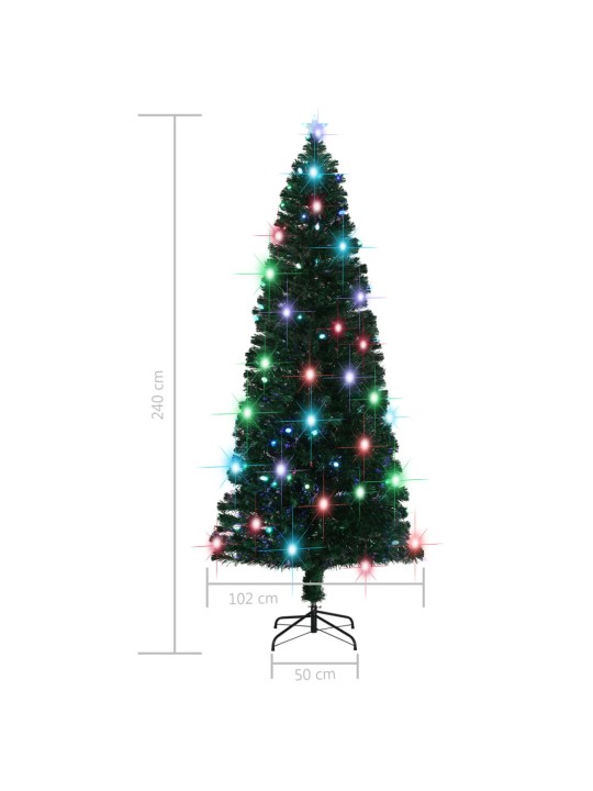 Vánoční stromek se stojanem a LED 240 cm optické vlákno