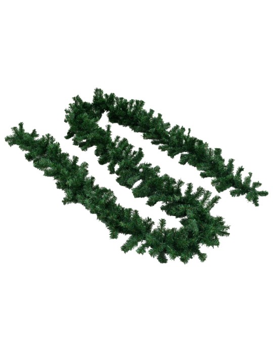 Vánoční girlandy 4 ks zelené 270 cm pvc
