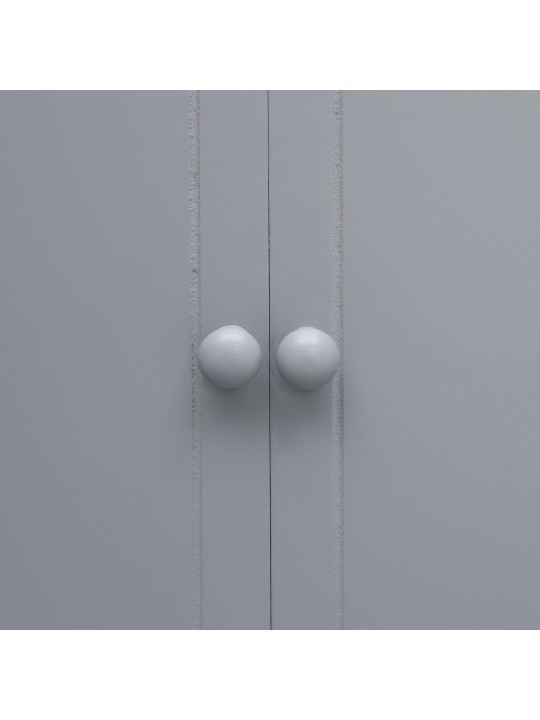 Koupelnová skříňka šedá 46 x 24 x 116 cm dřevo pavlovnie