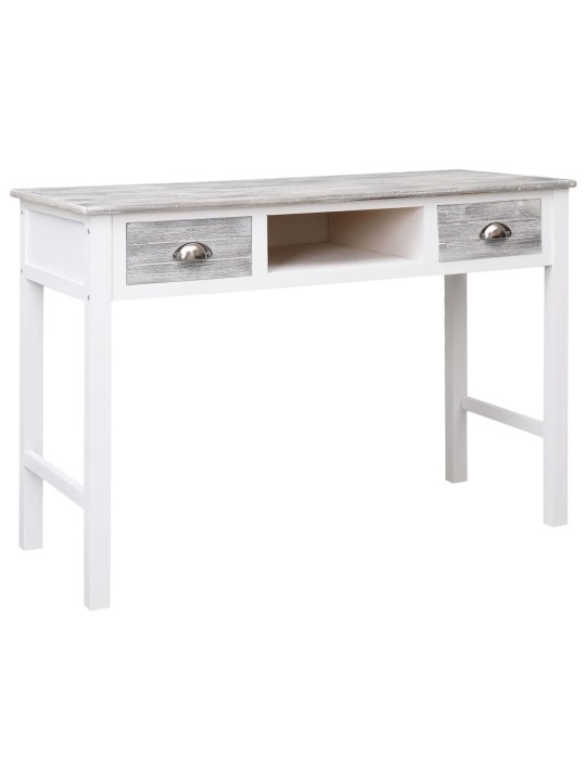 Psací stůl šedý 110 x 45 x 76 cm dřevo