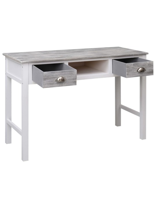Psací stůl šedý 110 x 45 x 76 cm dřevo