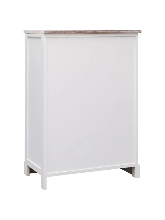 Příborník s 10 zásuvkami hnědý 113 x 30 x 79 cm dřevo