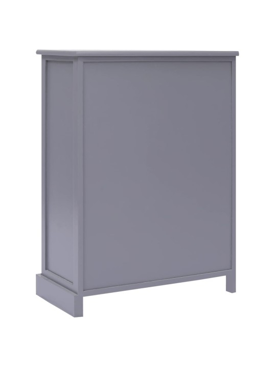 Příborník s 10 zásuvkami šedý 113 x 30 x 79 cm dřevo