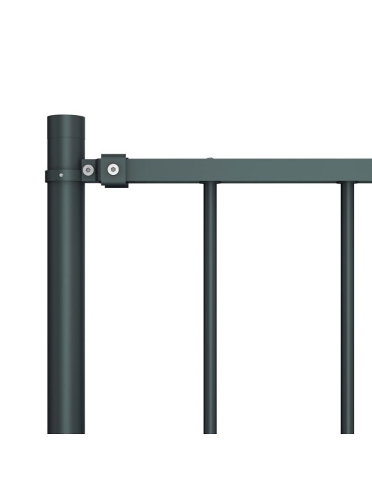 Plotový dílec se sloupky ocel práškový lak 1,7 x 1,25 m uhlový