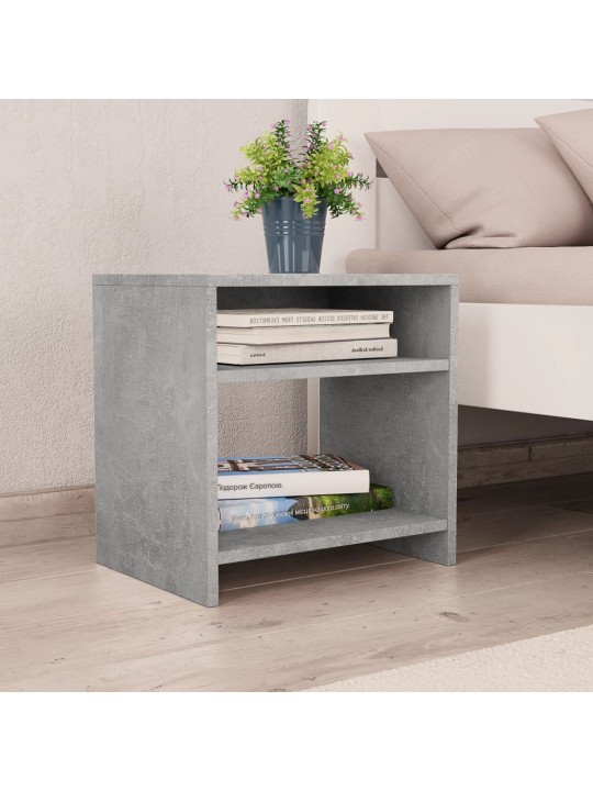 Noční stolky 2 ks betonově šedé 40x30x40 cm kompozitní dřevo
