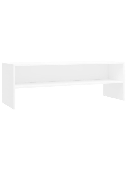 TV stolek bílý 120 x 40 x 40 cm kompozitní dřevo
