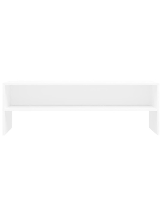 TV stolek bílý 120 x 40 x 40 cm kompozitní dřevo