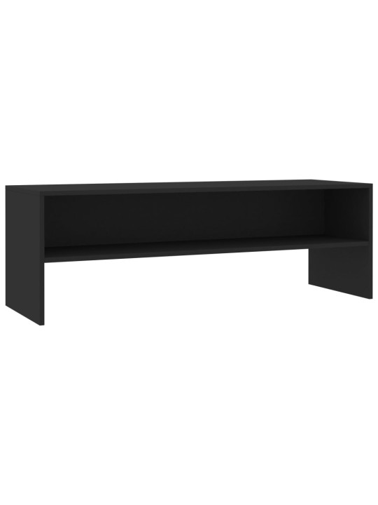 TV stolek černý 120 x 40 x 40 cm kompozitní dřevo