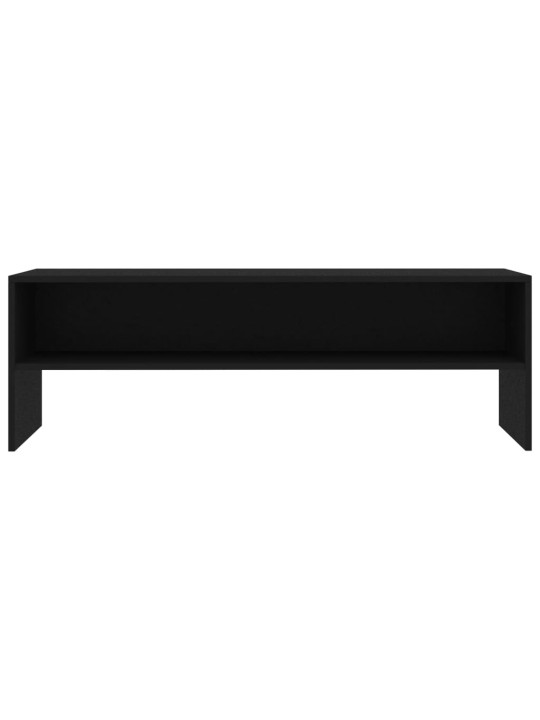 TV stolek černý 120 x 40 x 40 cm kompozitní dřevo