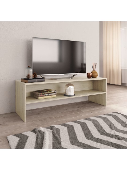 TV stolek dub sonoma 120 x 40 x 40 cm kompozitní dřevo