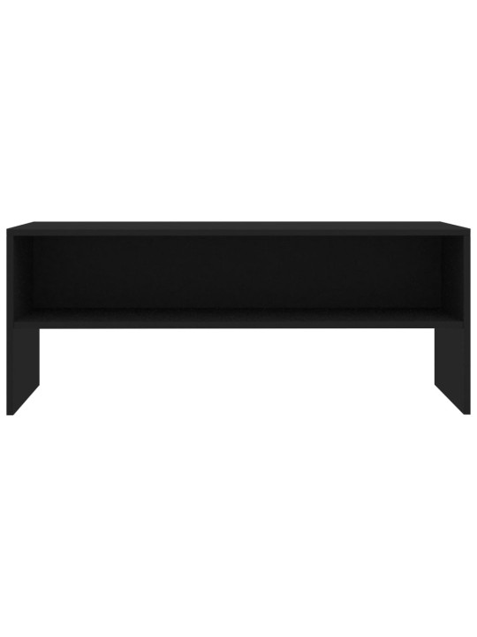 TV stolek černý 100 x 40 x 40 cm kompozitní dřevo