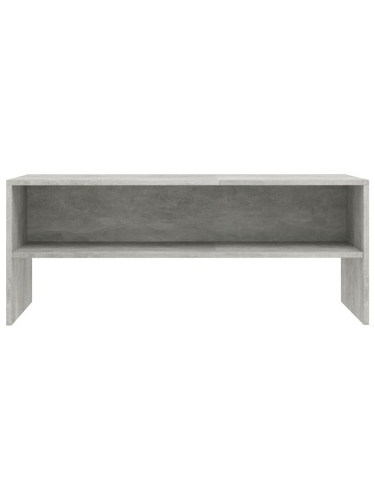 TV stolek šedý 100 x 40 x 40 cm kompozitní dřevo
