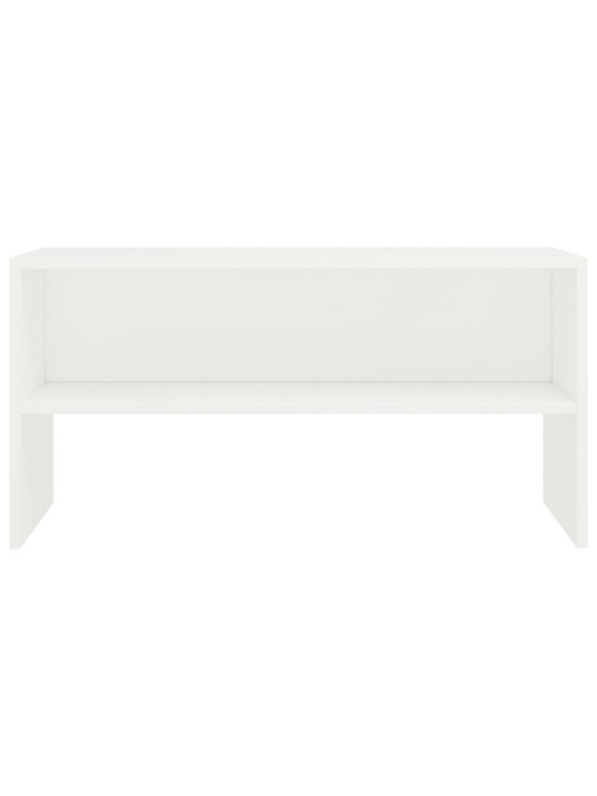 TV stolek bílý 80 x 40 x 40 cm kompozitní dřevo