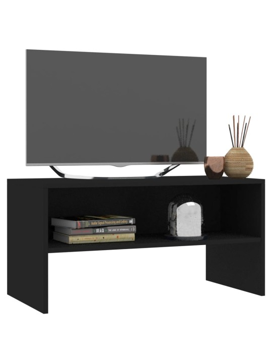 TV stolek černý 80 x 40 x 40 cm kompozitní dřevo