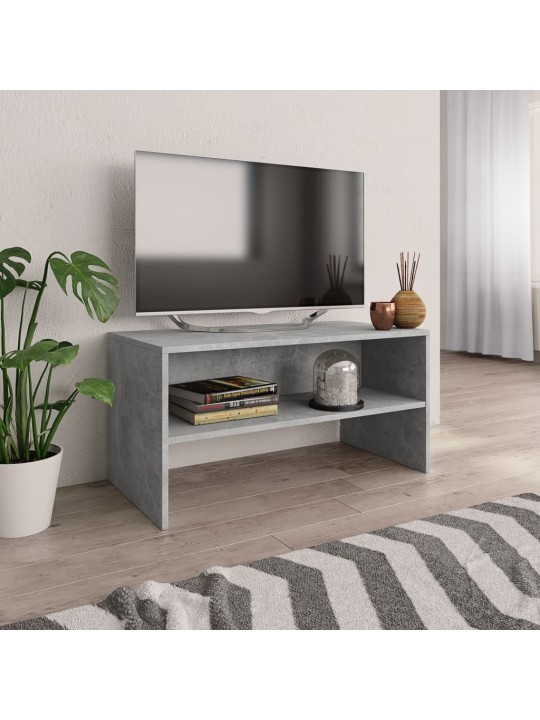 TV stolek betonově šedý 80 x 40 x 40 cm dřevotříska