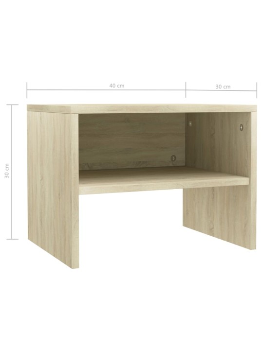 Noční stolky 2 ks dub sonoma 40 x 30 x 30 cm kompozitní dřevo