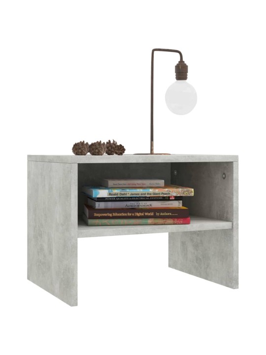 Noční stolky 2 ks betonově šedé 40x30x30 cm kompozitní dřevo